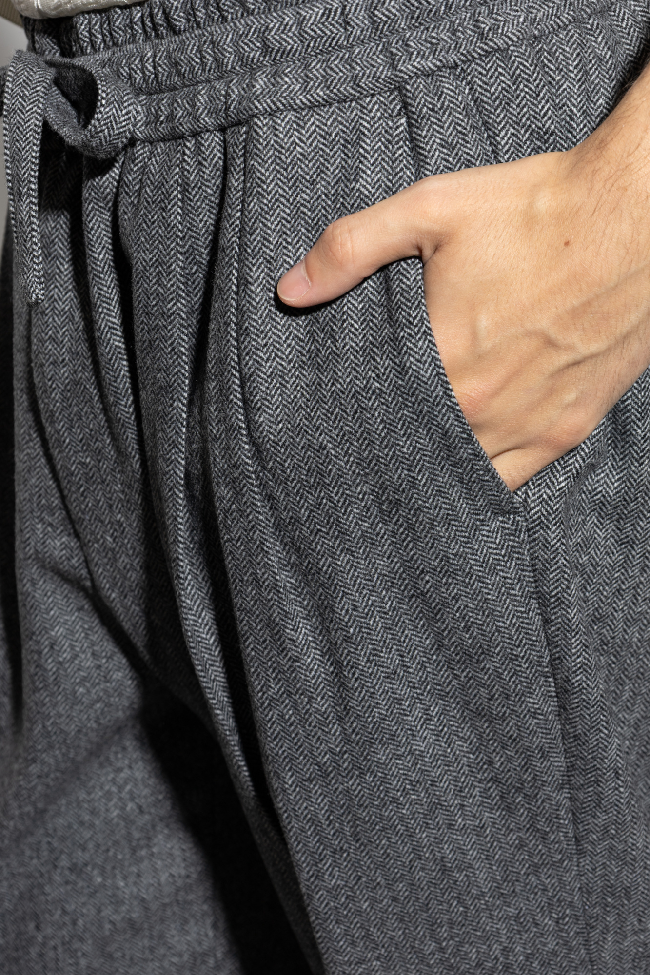 Grey Herringbone trousers Dolce & Gabbana - Vitkac AS